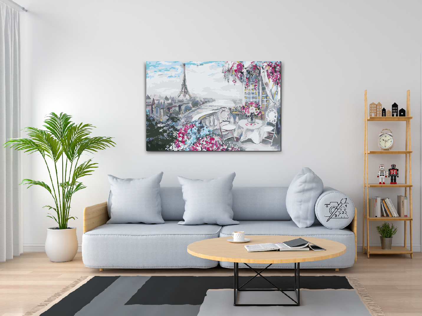 Paint by number - Na terase v Paříži