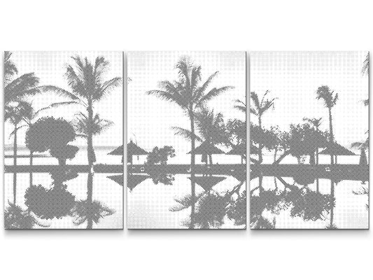 Dotting - Tropical Beach by the Ocean (sæt af 3)