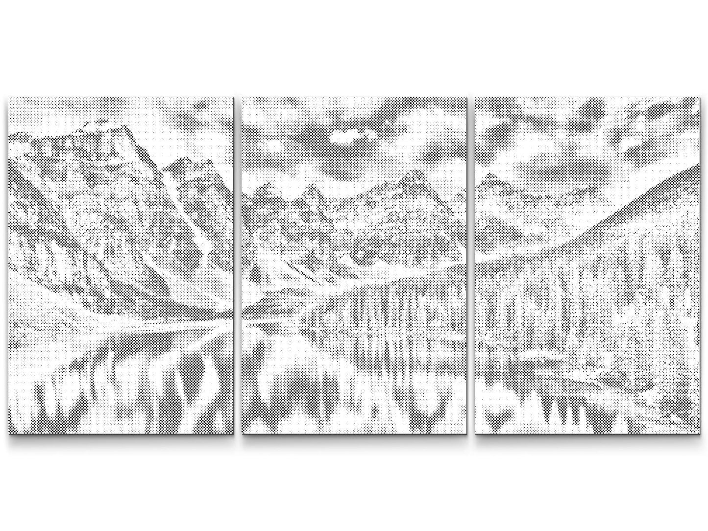 Dotting - En sø i de canadiske Rocky Mountains (sæt af 3)