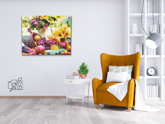Diamond Paint - Blomster med frugter
