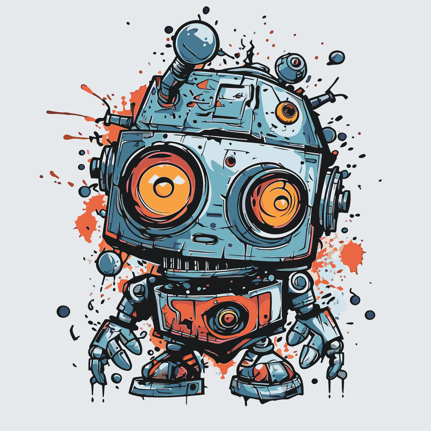 Paint by number - Sød robot