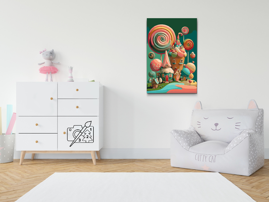 Paint by number - Sukkerhuse