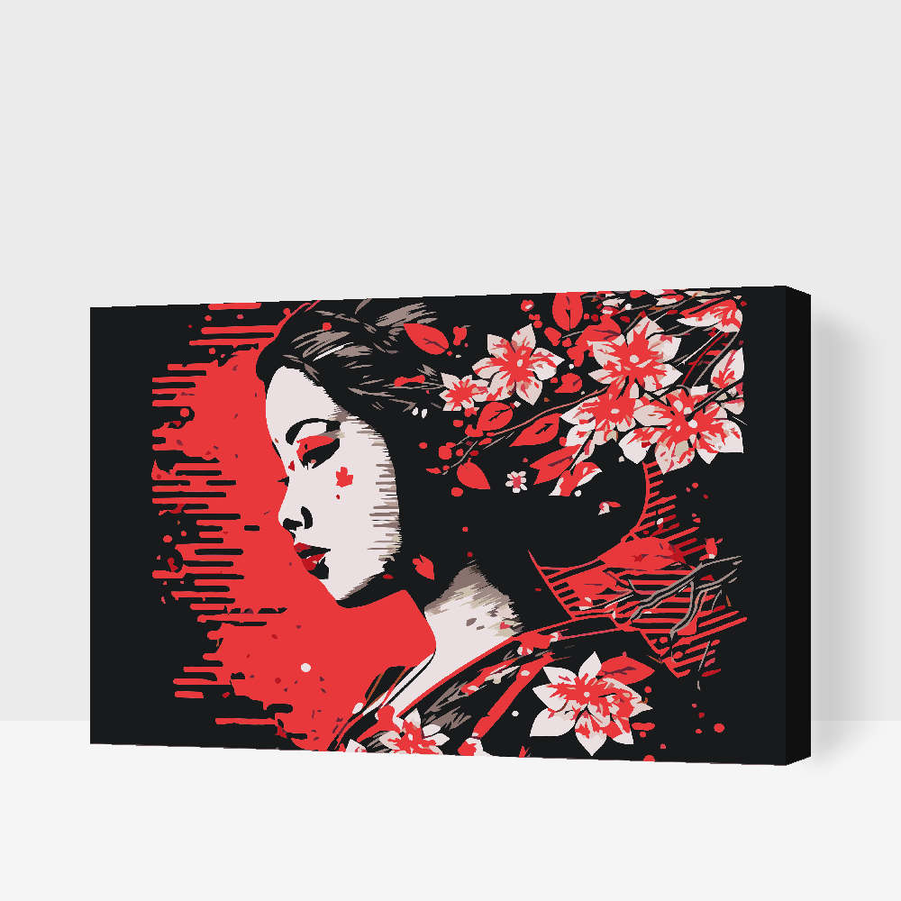 Paint by number - Geisha