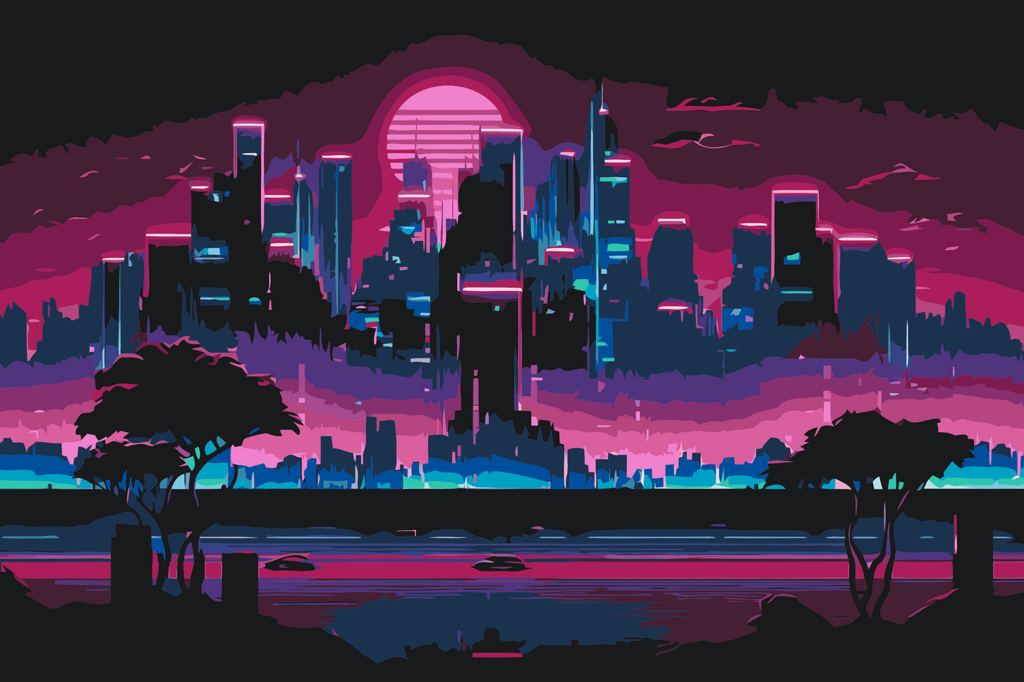 Paint by number - Night City