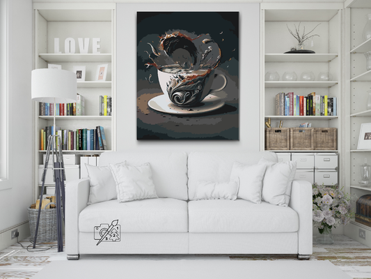 Paint by number - Kaffetsunami