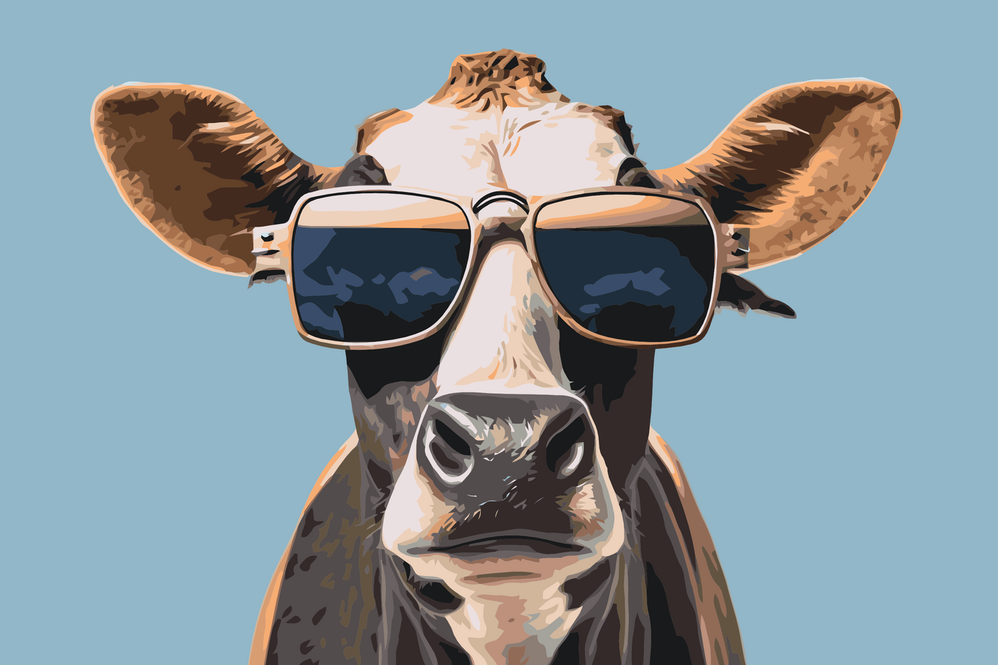 Paint by number - Cool Cow
