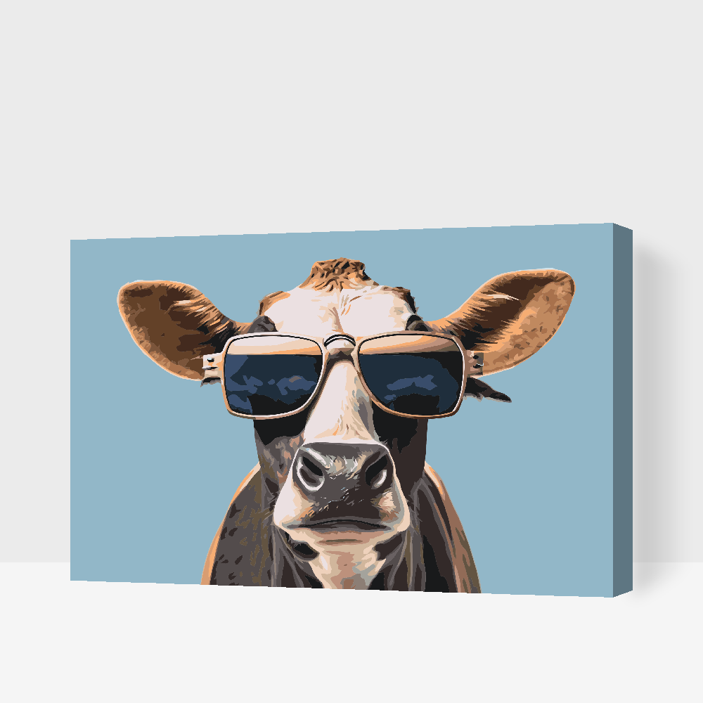 Paint by number - Cool Cow
