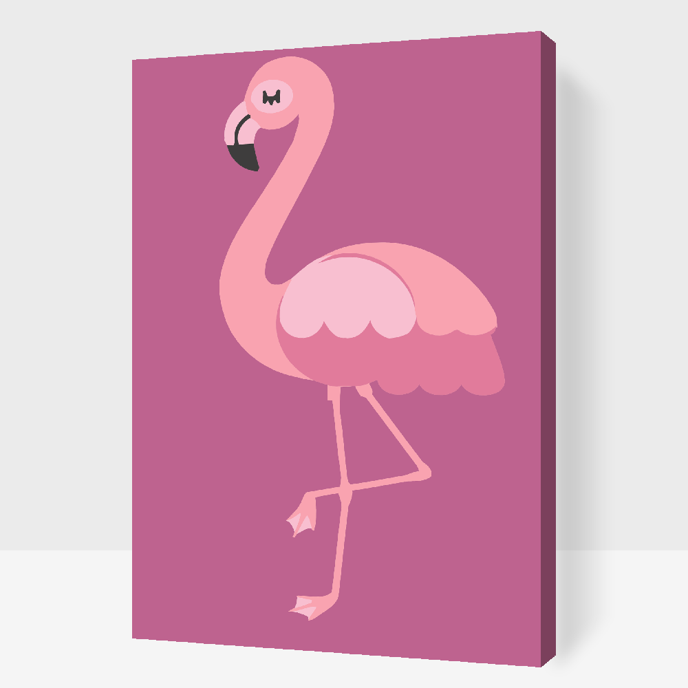 Paint by number - Lille Flamingo