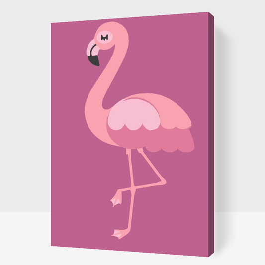 Paint by number - Lille Flamingo