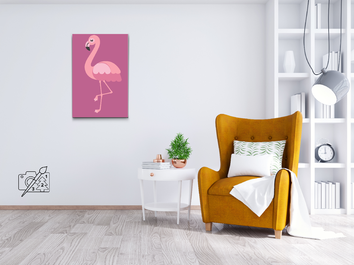 Paint by number - Lille Flamingo