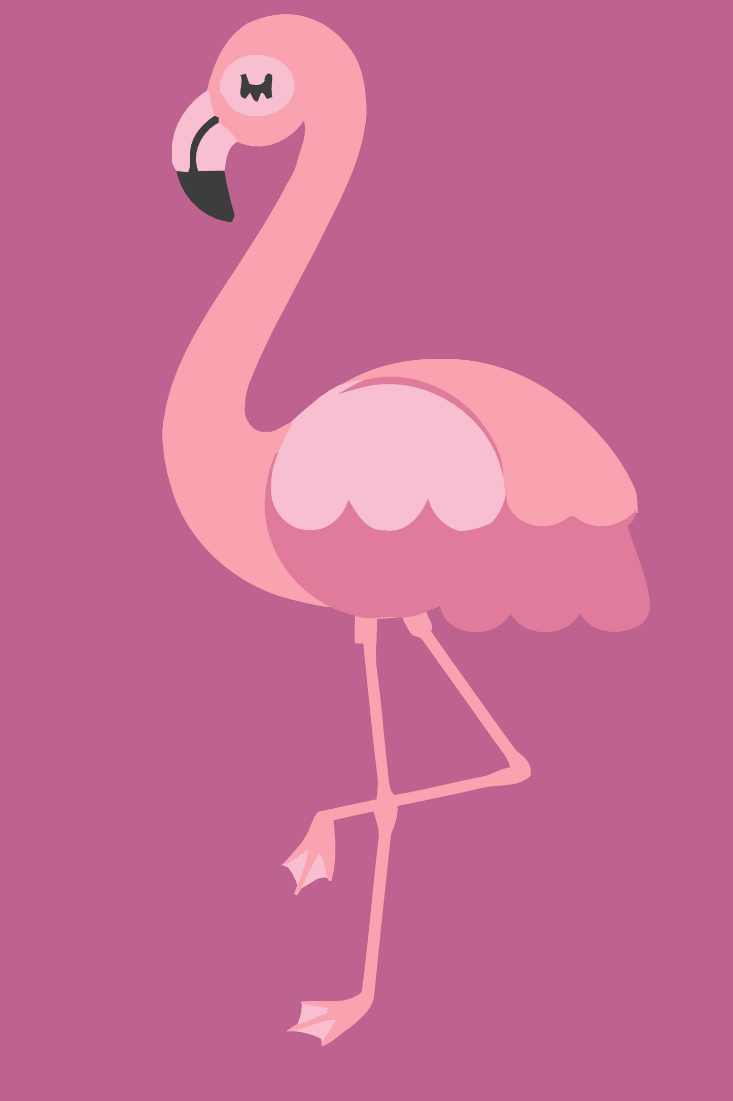 Paint by number - Lille Flamingo