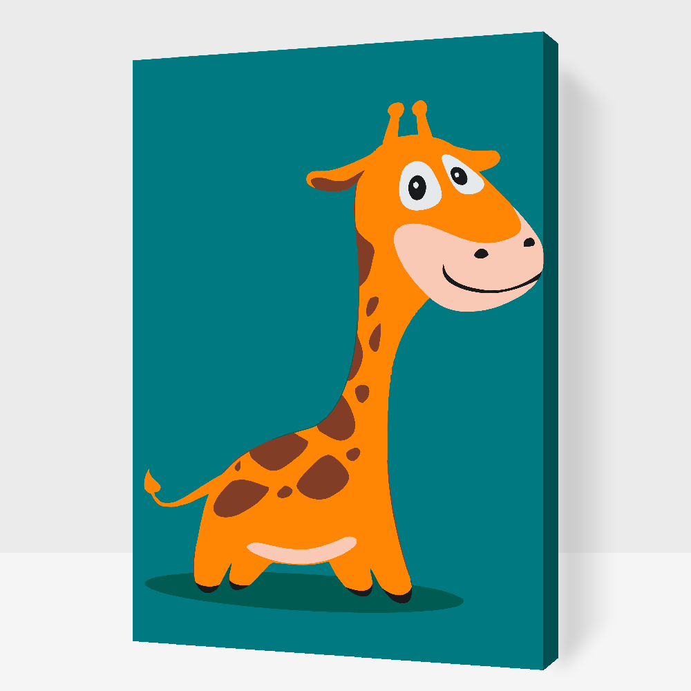 Paint by number - Lille Giraf