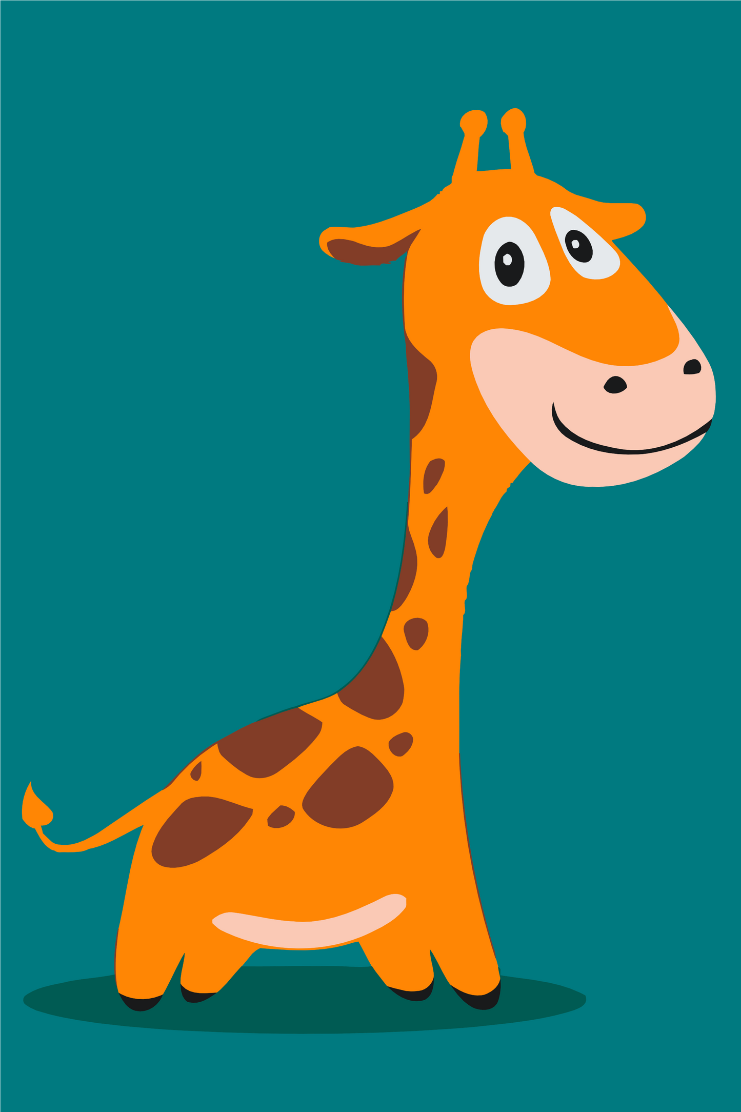 Paint by number - Lille Giraf