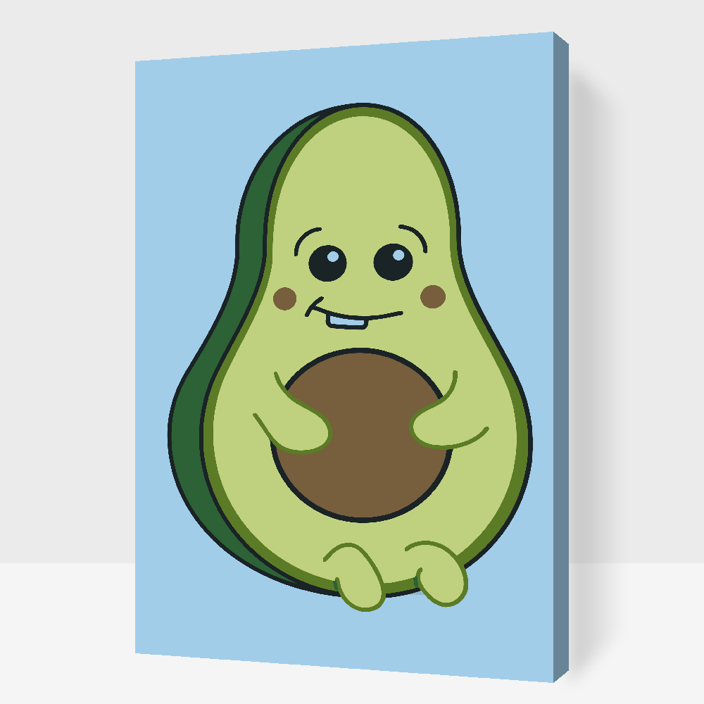 Paint by number - Avocado