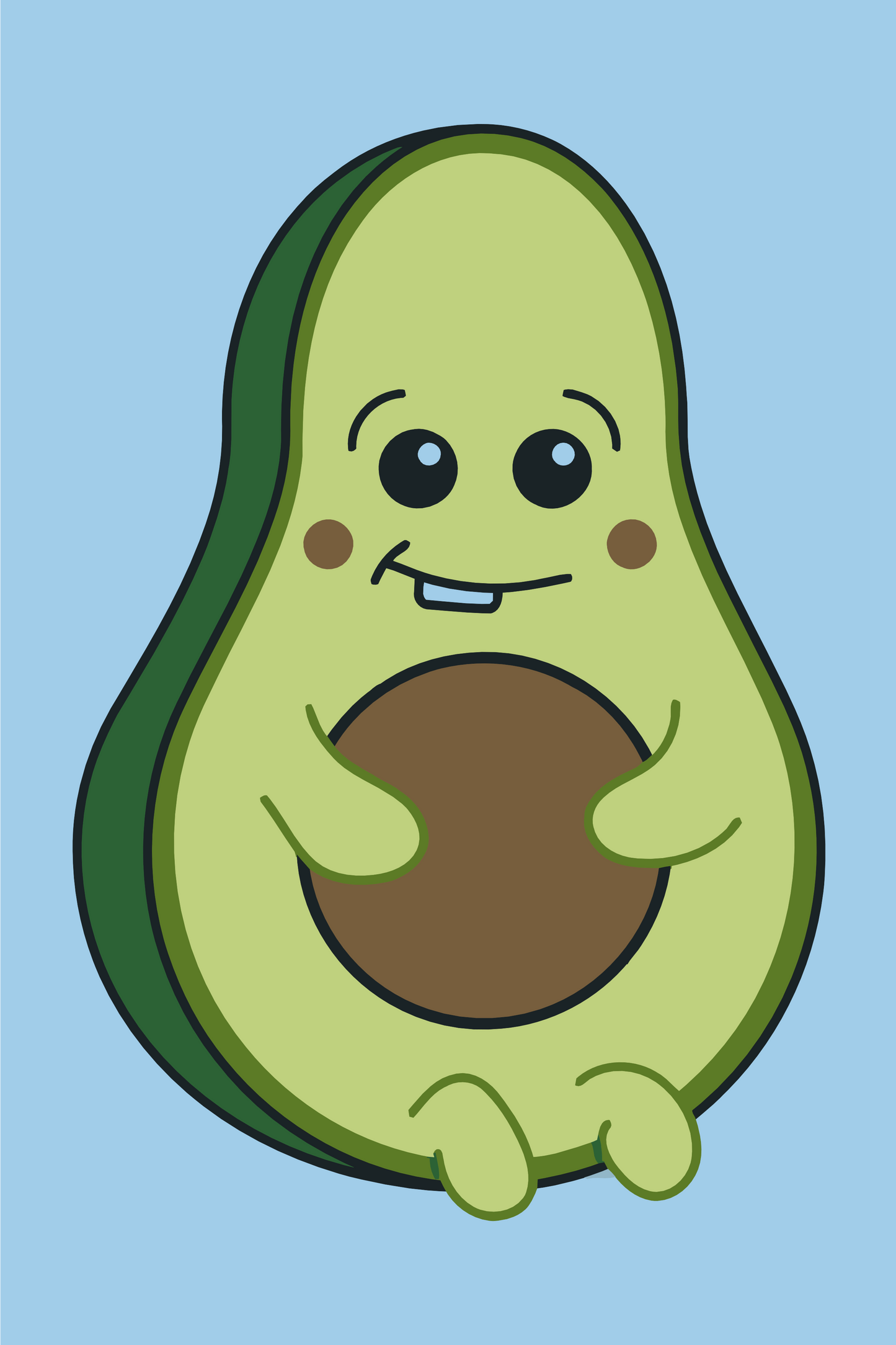 Paint by number - Avocado
