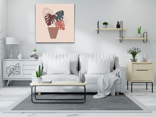 Paint by number - Boho Monstera