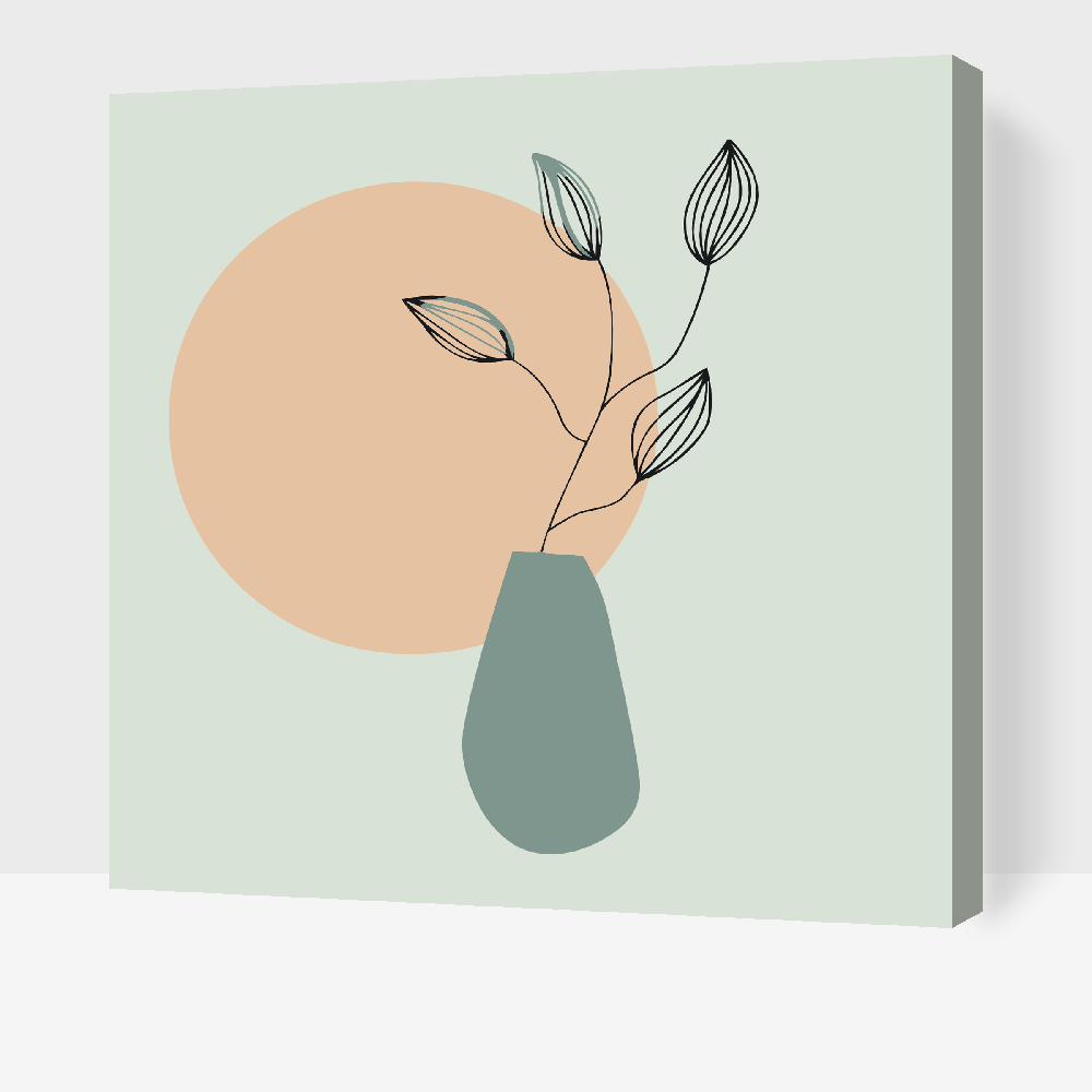 Paint by number - Boho-plante i vase