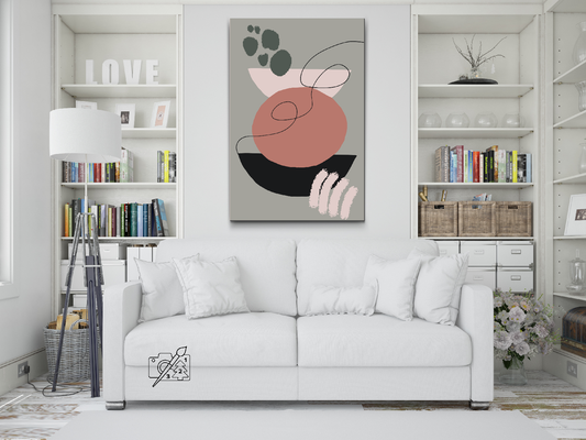 Paint by number - Boho abstrakt maleri