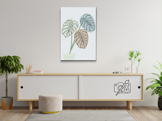 Paint by number - Boho Monstera 2