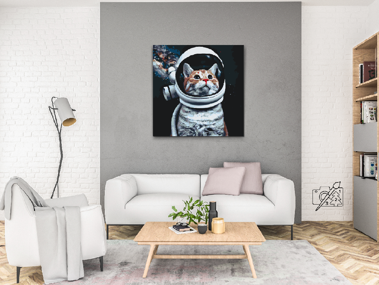 Paint by number - Jeg vil være astronaut