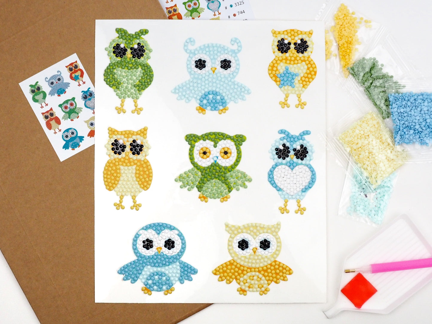 Diamond Painting Sticker - Diamond painting sticker - Ugler