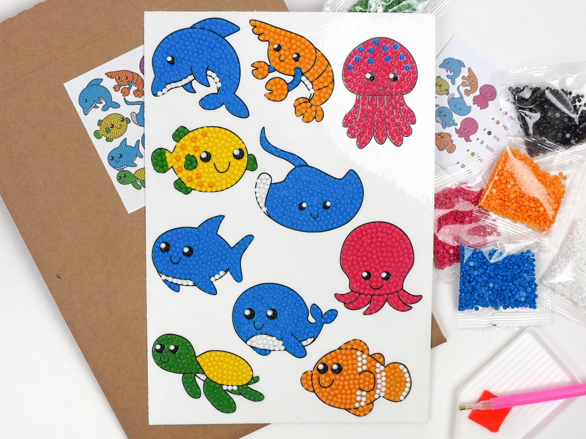 Diamond Painting Sticker - Diamond painting sticker - Vanddyr 2