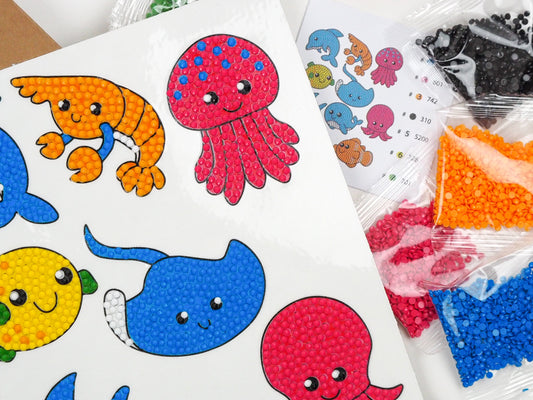 Diamond Painting Sticker -  Vanddyr 2