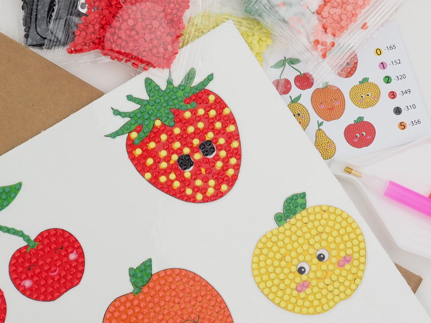 Diamond Painting Sticker - Søde Frugter