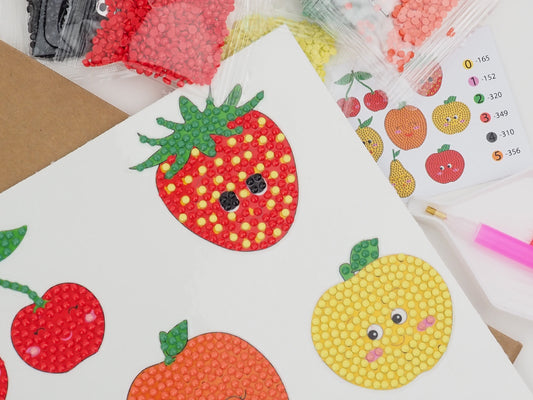 Diamond Painting Sticker - Søde Frugter