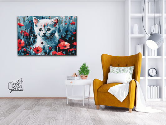 Paint by number - Kotě na louce