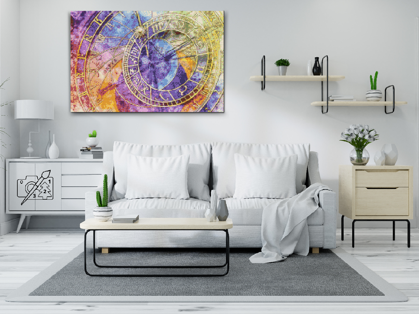 Diamond Paint - Astronomisk ur