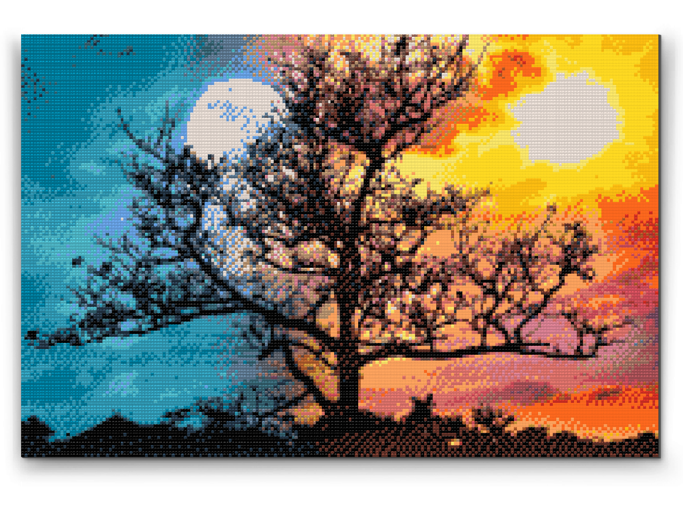 Diamond Paint - Måne og Sol