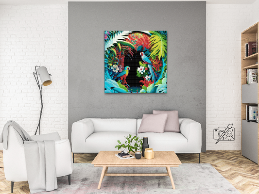 Diamond Paint - Papegøjer i Paradis