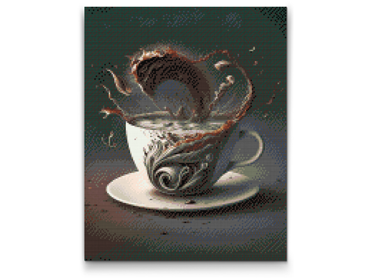 Diamond Paint - Kaffetsunami