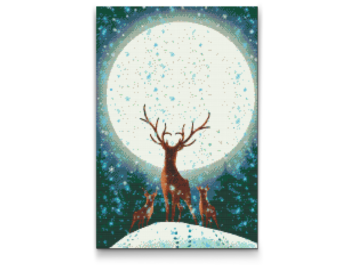 Diamond Paint - Hjorte under fuldmånen