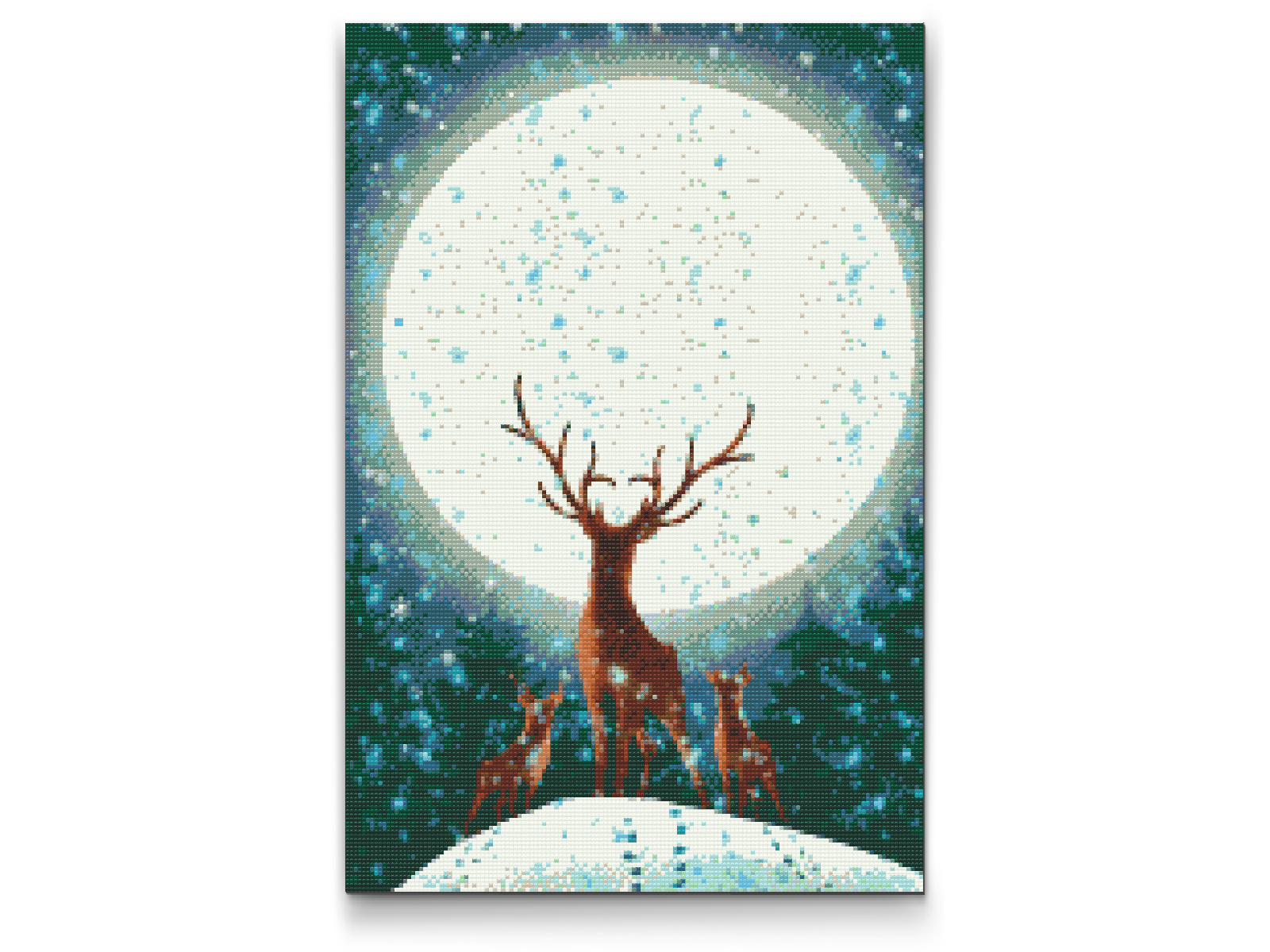 Diamond Paint - Hjorte under fuldmånen