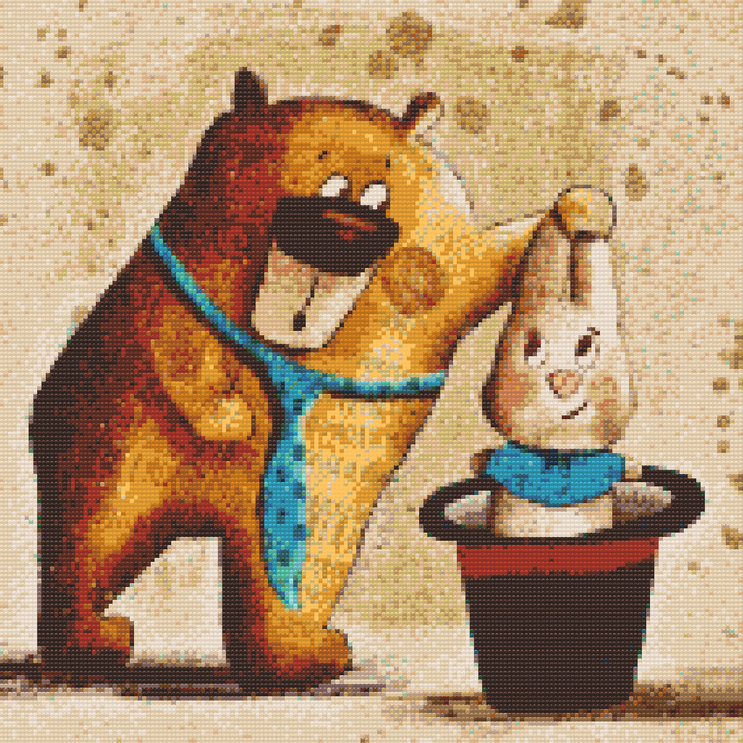 Diamond Paint - At trække en kanin ud af hatten