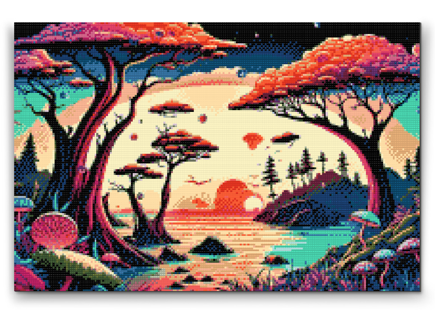 Diamond Paint - Skov fuld af svampe