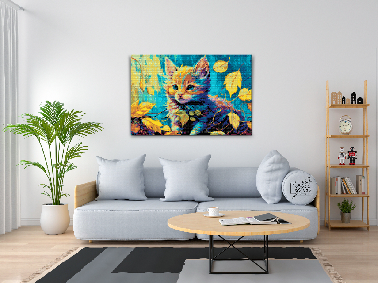 Diamond Paint - Killing blandt bladene