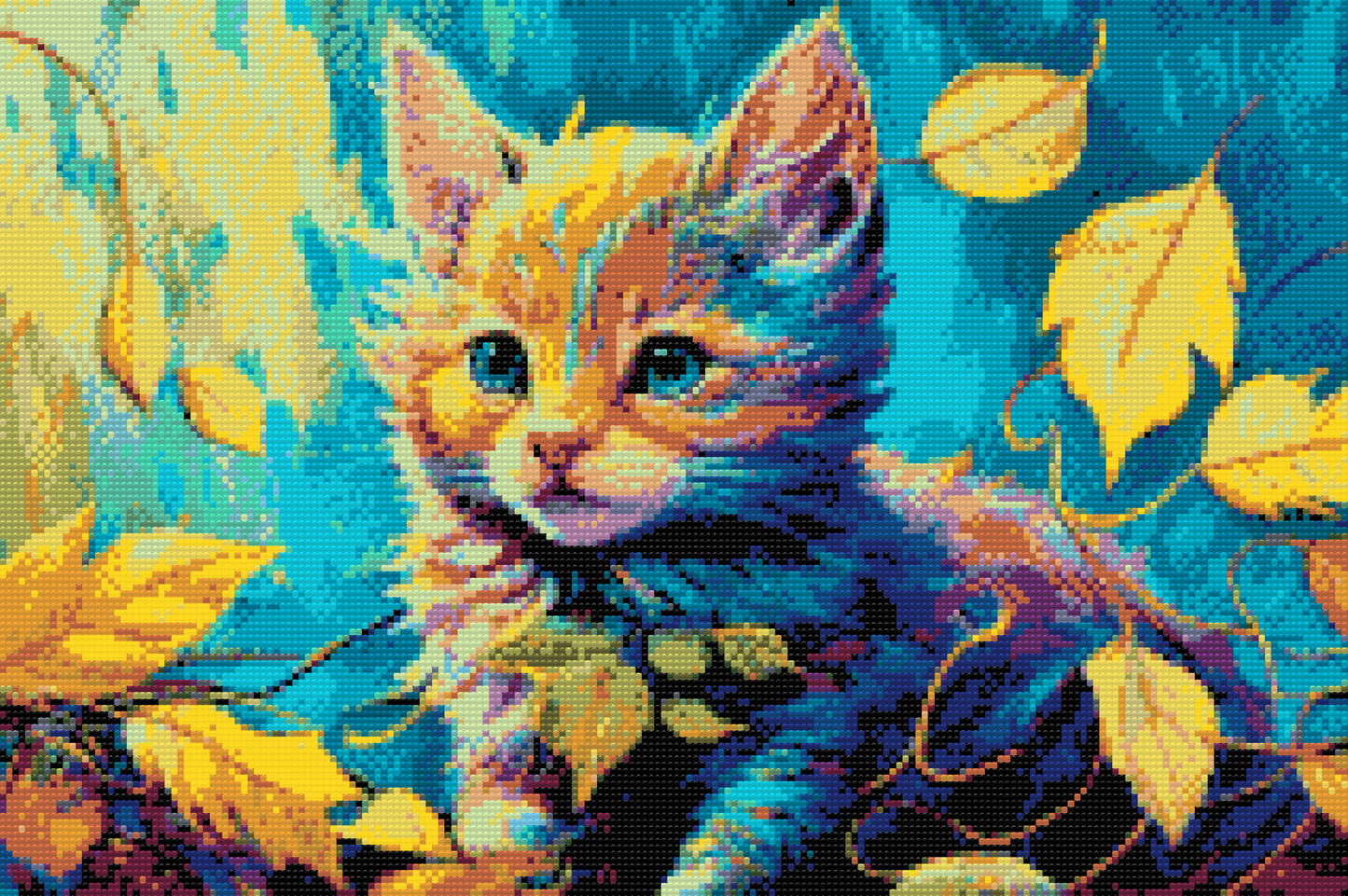 Diamond Paint - Killing blandt bladene