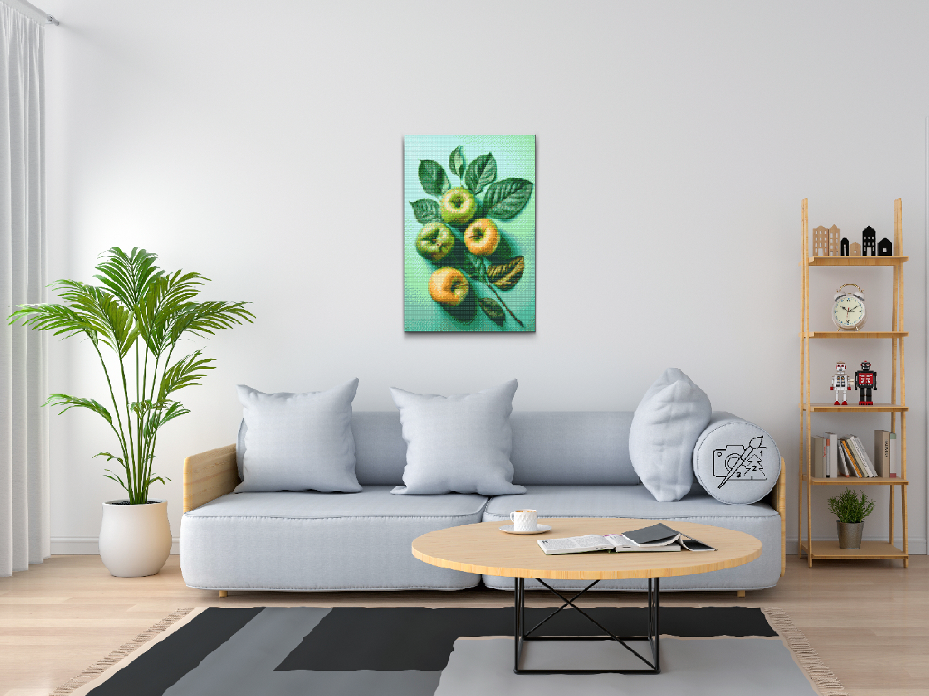 Diamond Paint - Æblebaggrund