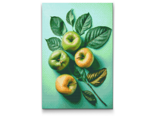 Diamond Paint - Æblebaggrund