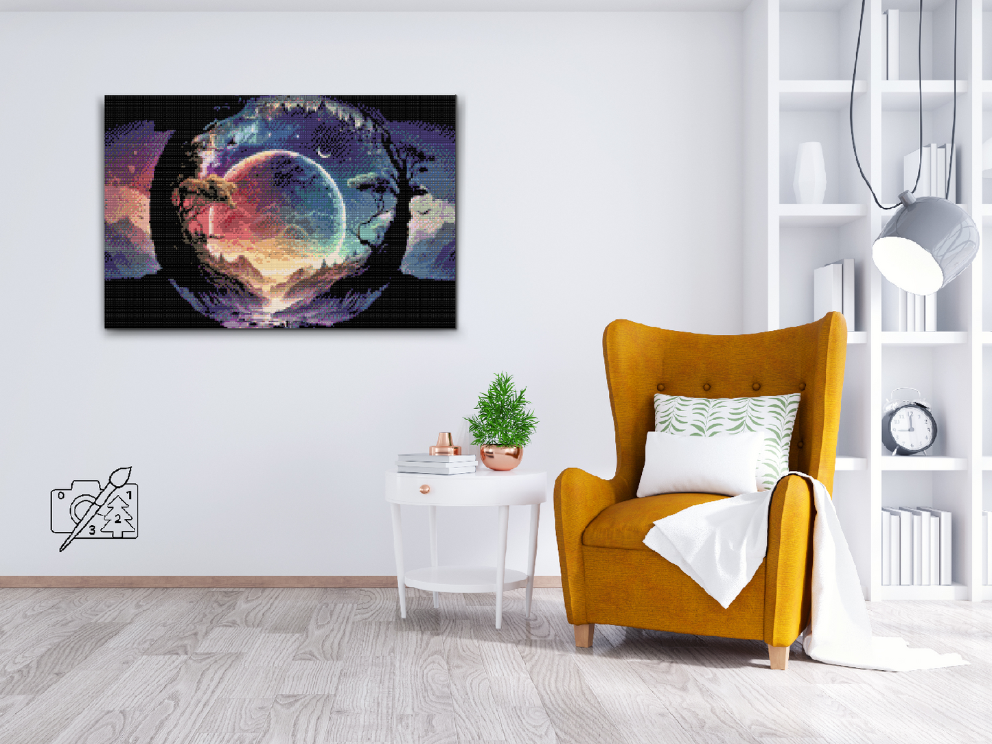 Diamond Paint - En magisk fuldmåne