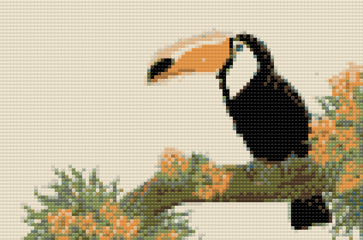 Diamond Paint - Tucan på en trægren