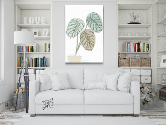 Diamond Paint - Boho Monstera 2