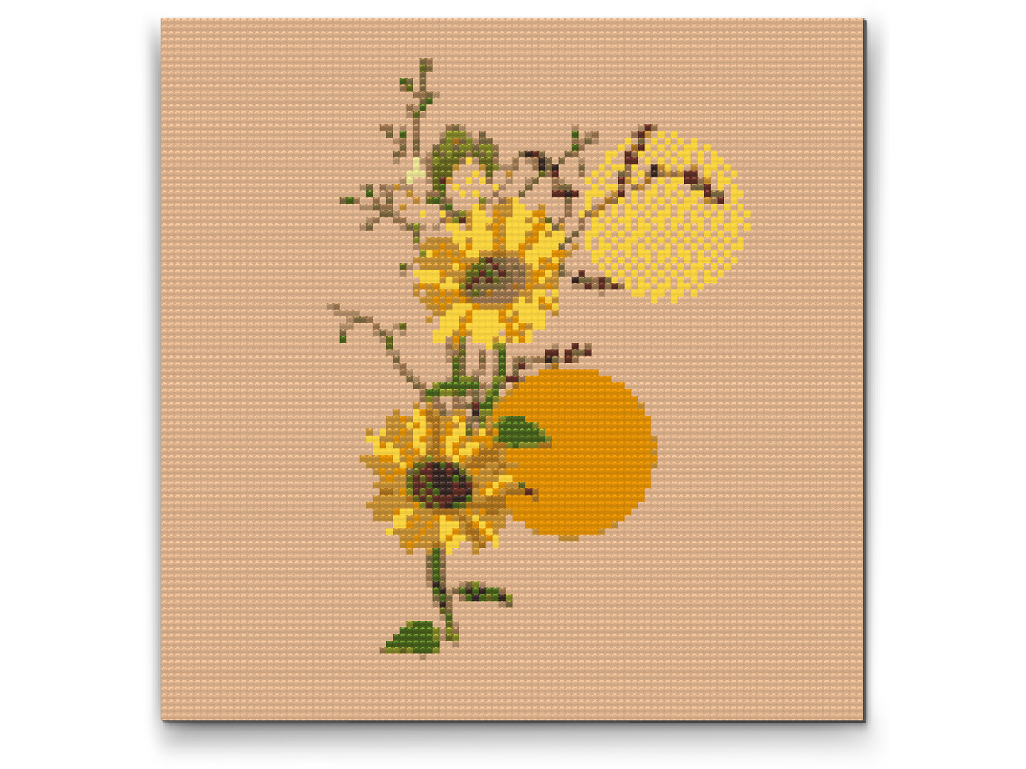 Diamond Paint - Boho-solsikke