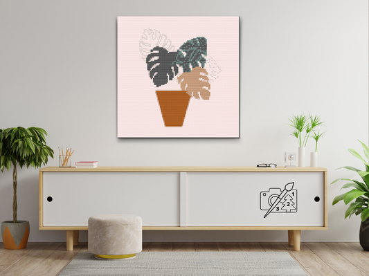 Diamond Paint - Boho Monstera