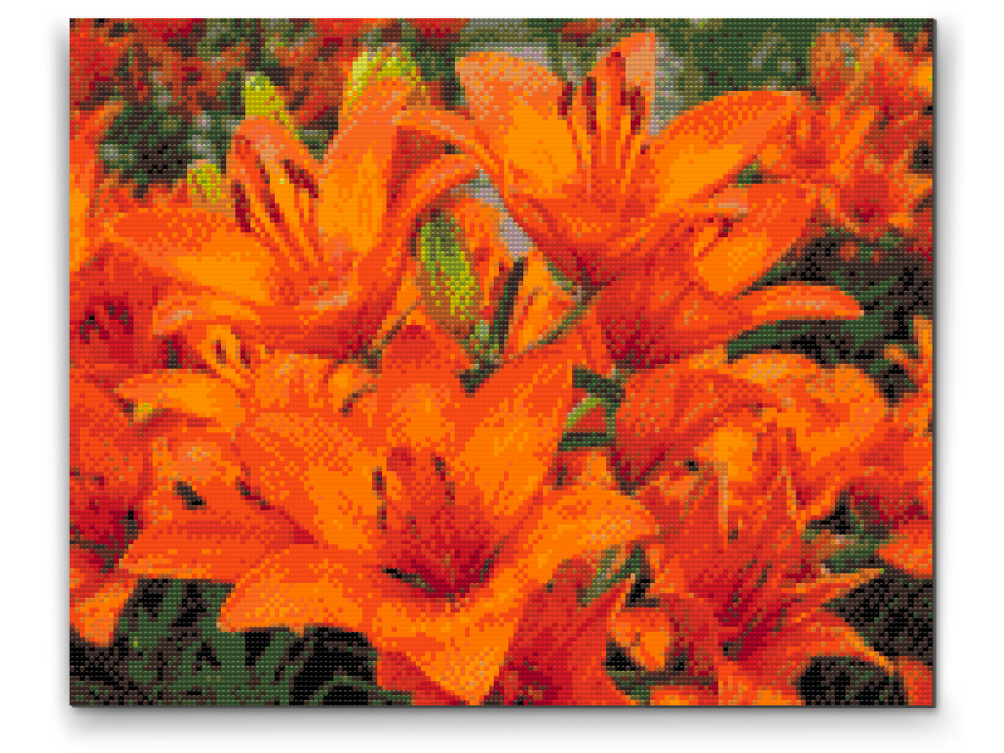 Diamond Paint - Orange liljer