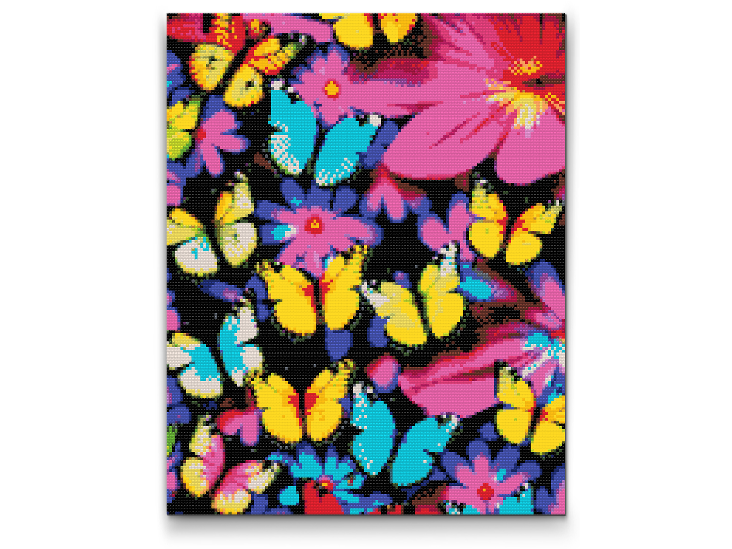 Diamond Paint - Farverige sommerfugle