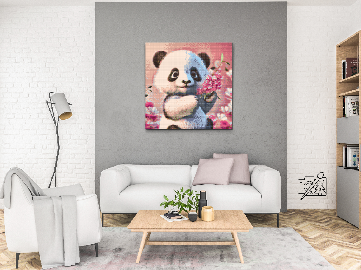 Diamond Paint - En sød panda